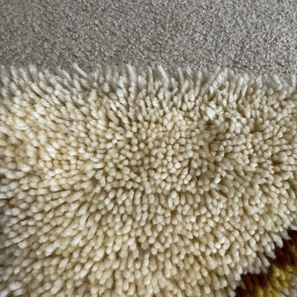 Indian Chieftain Native American Warrior Headdress Latch Hook Rug 34" Western - Picture 13 of 13